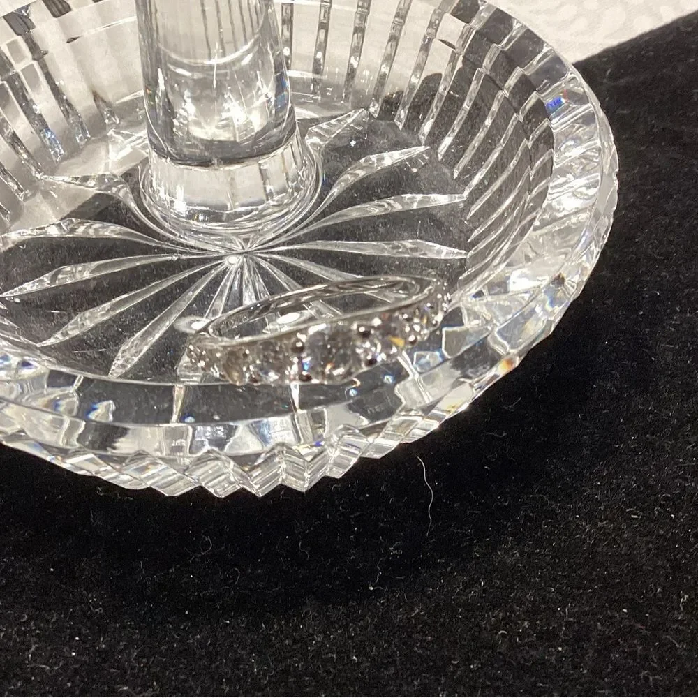 Elegant Sterling Silver Ring with Diamond Simulant Bella Luce